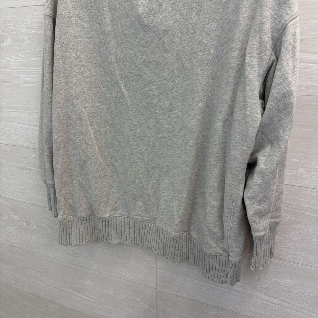 Aerie Grey V Neck Long Sleeve Pullover Small