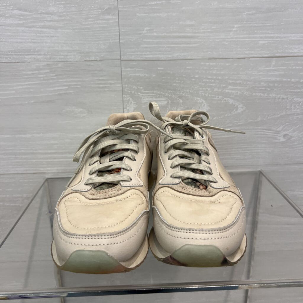Hoff Beige Snakeskin Detail Athens Sneakers 8