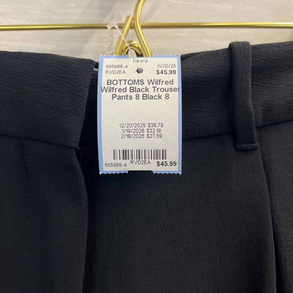 Wilfred Black Trouser Pants 8