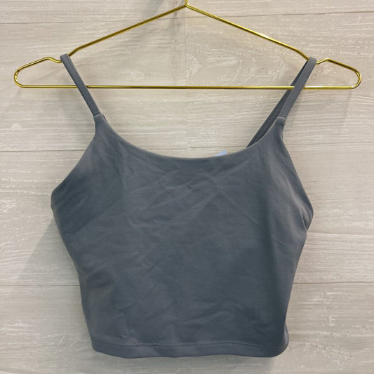 Blue Cropped Athletic Tank Top Medium