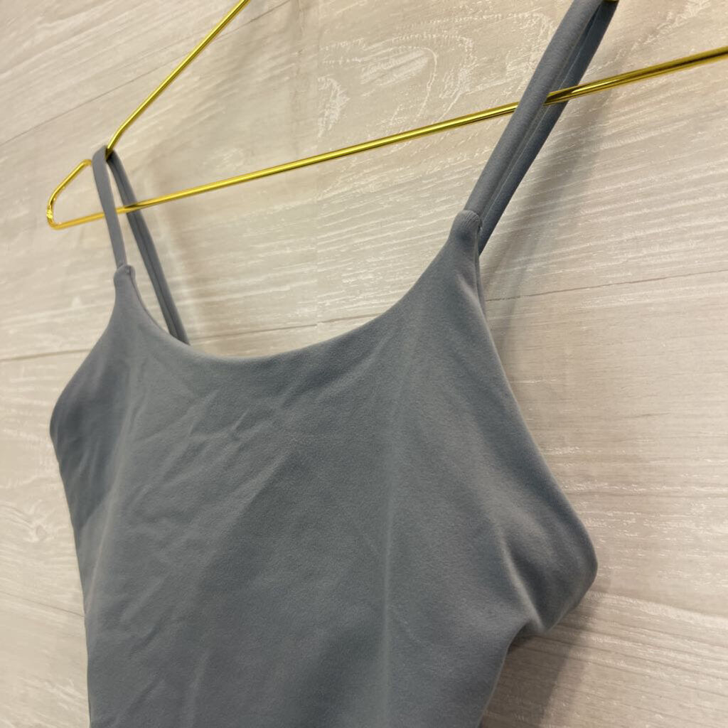 Blue Cropped Athletic Tank Top Medium