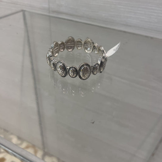 Silver Toned Stretch Bracelet