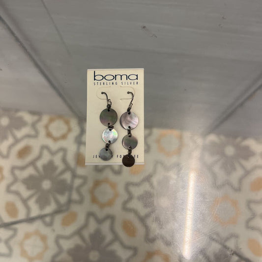 Boma Triple Disk Dangle Earrings