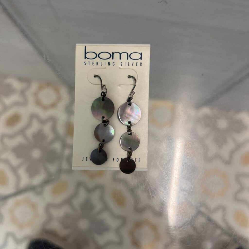 Boma Triple Disk Dangle Earrings