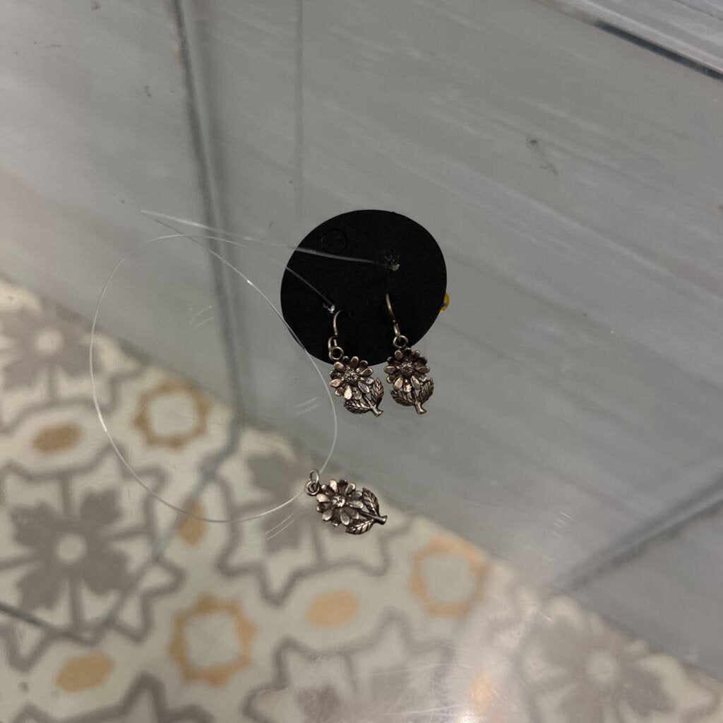 Sterling Silver Earring and Necklace Set