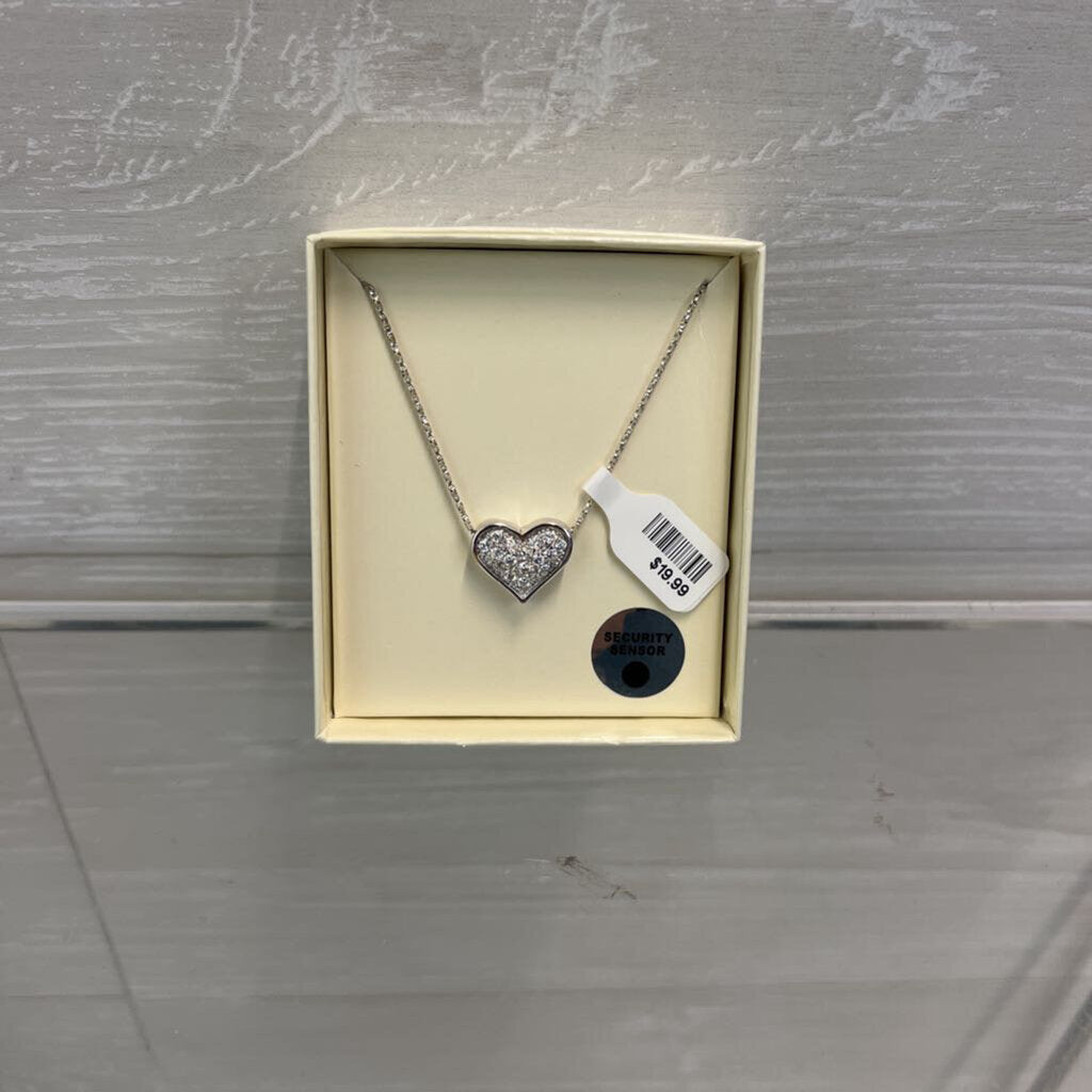 Lord & Taylor CZ Heart Necklace