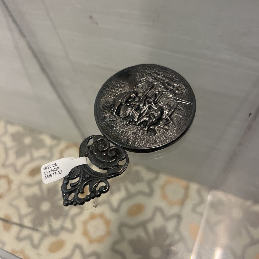 Vintage Silver Plated Mirror