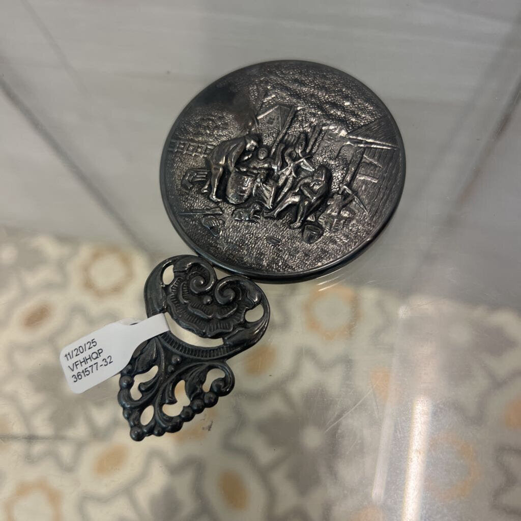 Vintage Silver Plated Mirror