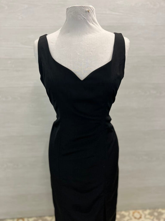 Black Sleeveless Long Formal Dress Medium