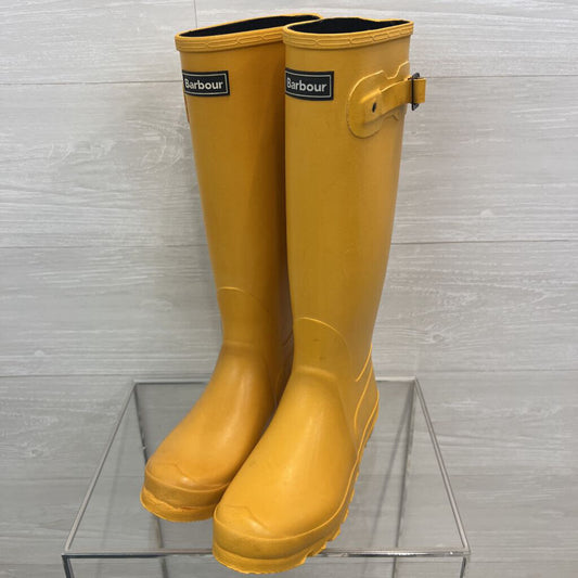 Barbour Yellow Wellington Boots 7