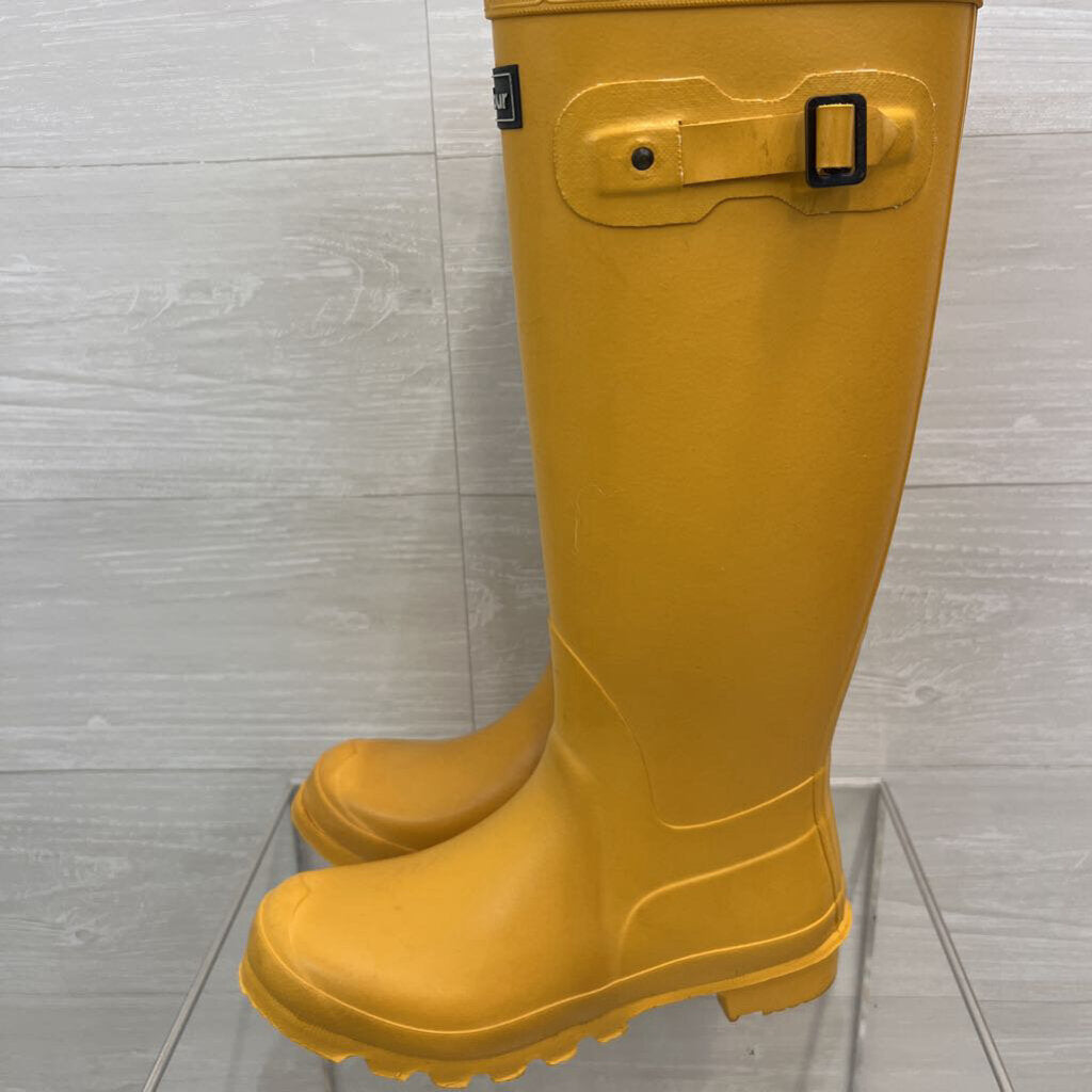 Barbour Yellow Wellington Boots 7
