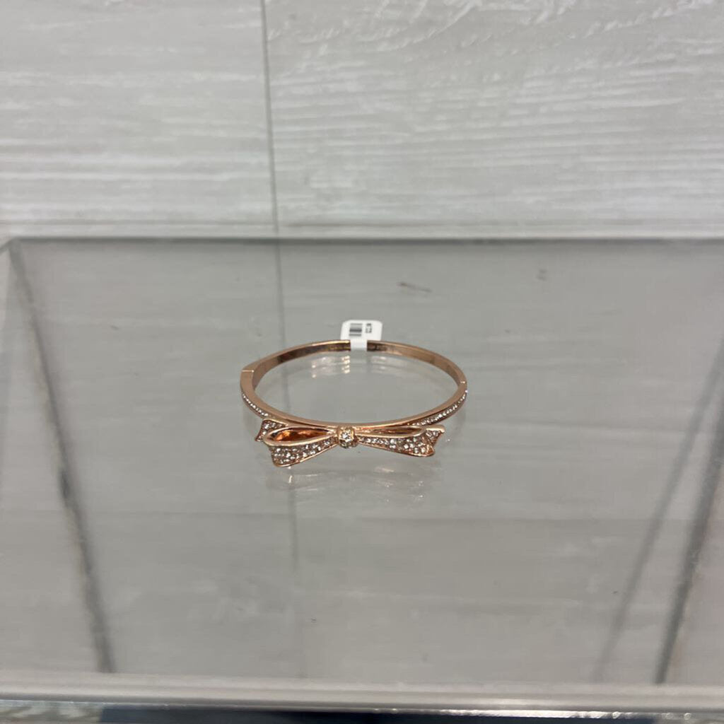Kate Spade Rose Gold/ Rhinestone Dainty Bow Bracelet
