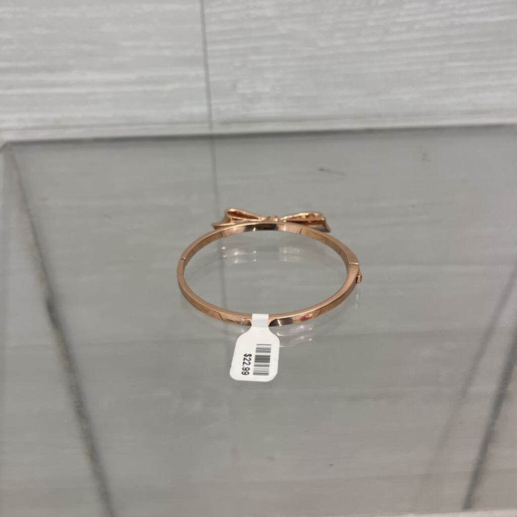Kate Spade Rose Gold/ Rhinestone Dainty Bow Bracelet