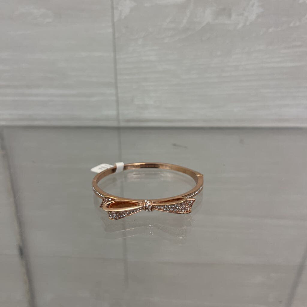 Kate Spade Rose Gold/ Rhinestone Dainty Bow Bracelet