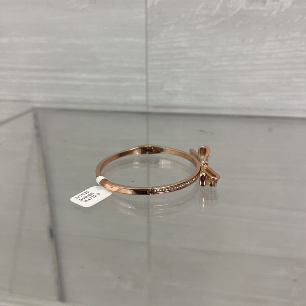Kate Spade Rose Gold/ Rhinestone Dainty Bow Bracelet