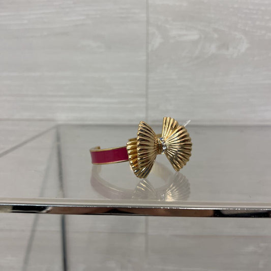 Lilly Pulitzer Pink/ Gold Bow Cuff Bracelet