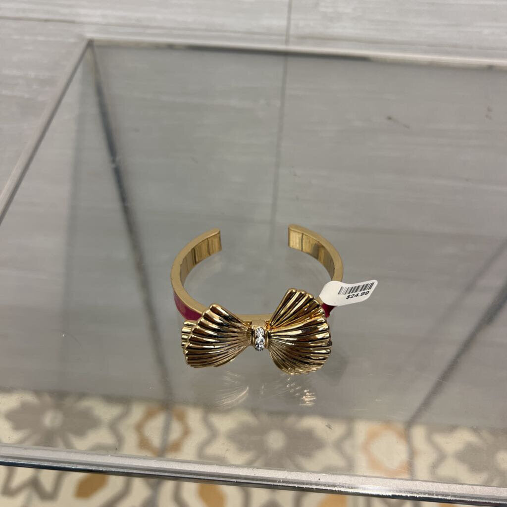 Lilly Pulitzer Pink/ Gold Bow Cuff Bracelet
