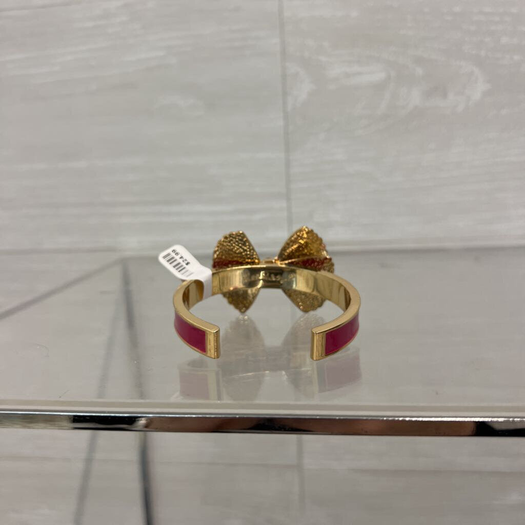 Lilly Pulitzer Pink/ Gold Bow Cuff Bracelet