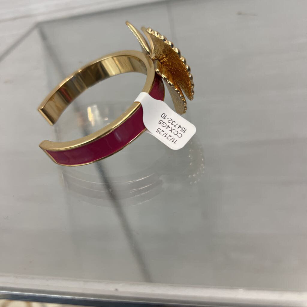 Lilly Pulitzer Pink/ Gold Bow Cuff Bracelet