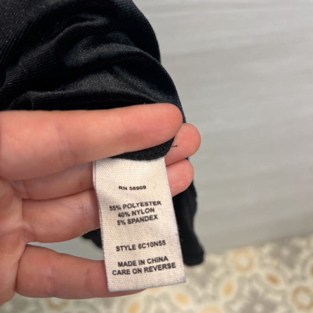 Chelsea and Violet Black/ Red Print Tank Dress Large