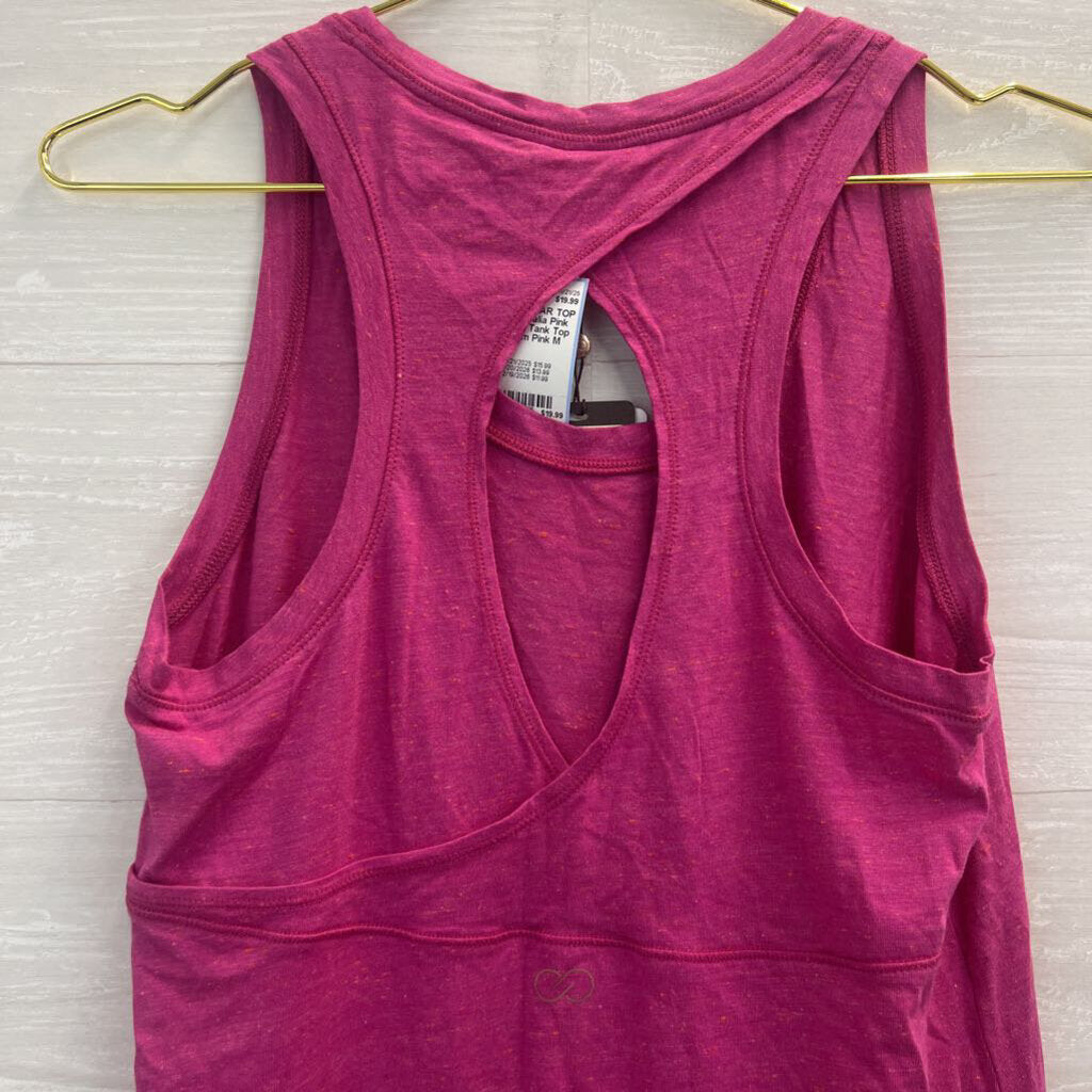 Calia Pink Keyhole Tank Top Medium