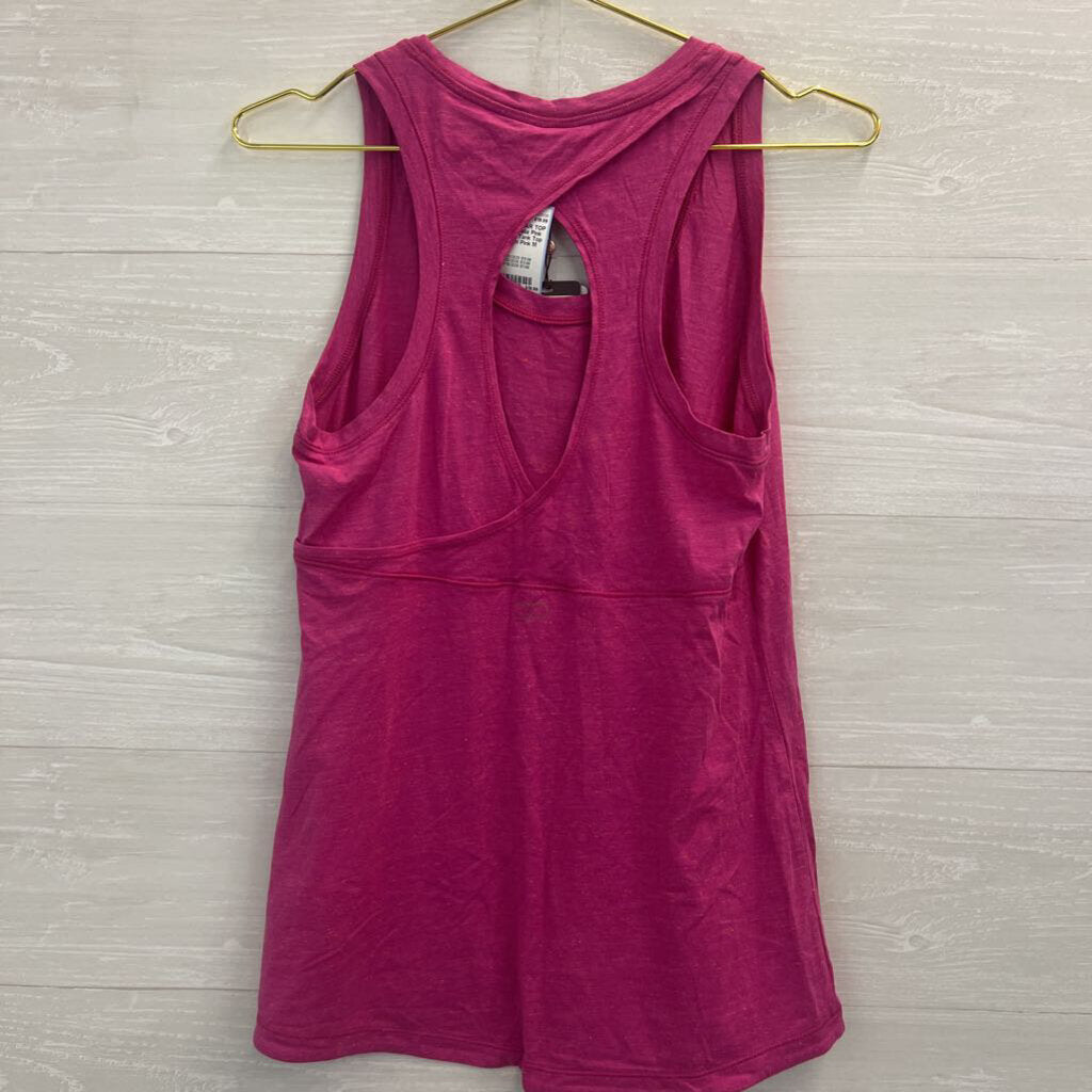 Calia Pink Keyhole Tank Top Medium