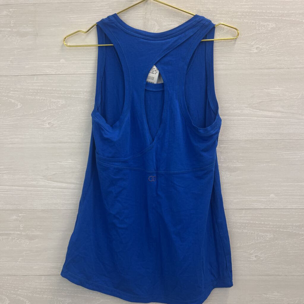 Calia Blue Keyhole Tank Top Medium