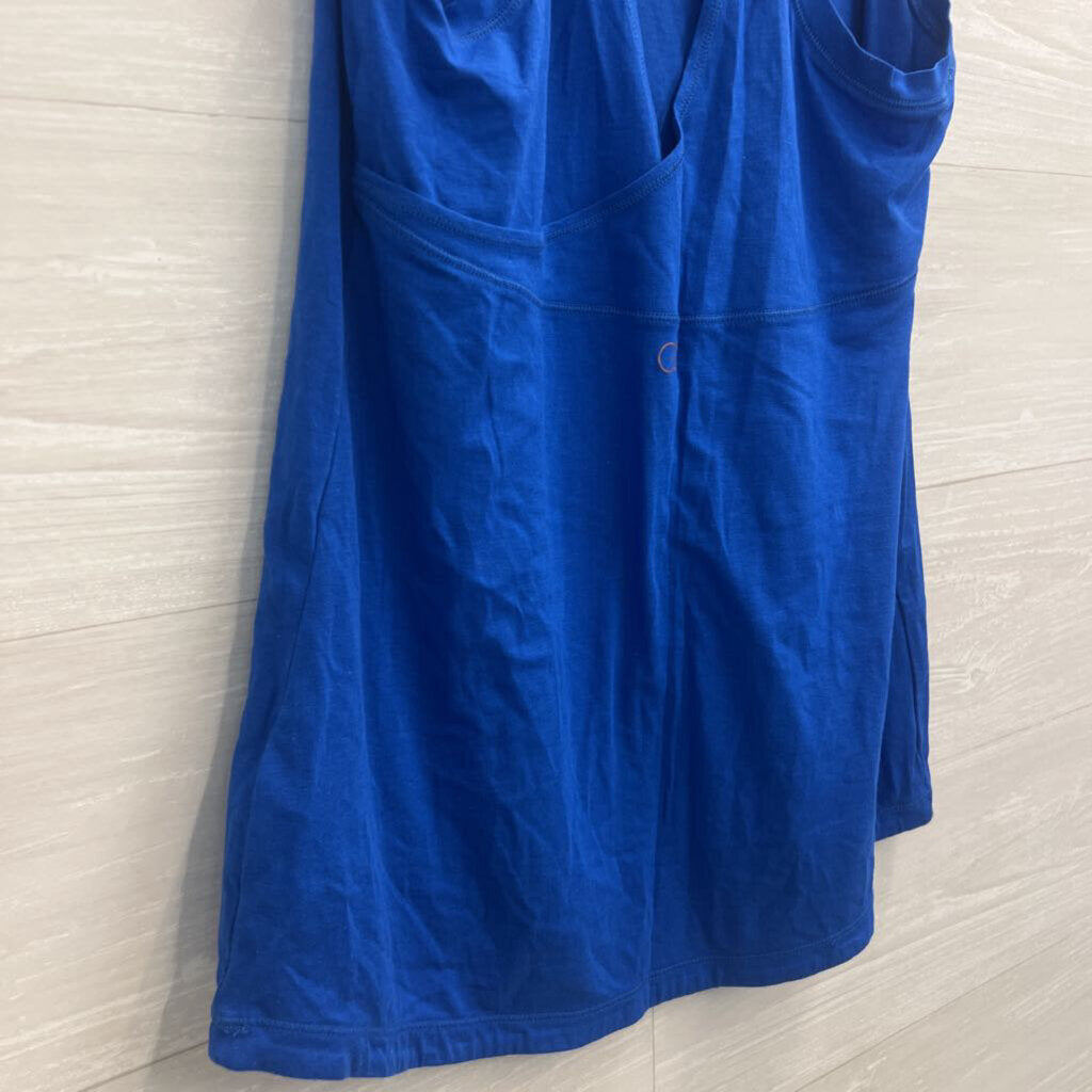 Calia Blue Keyhole Tank Top Medium