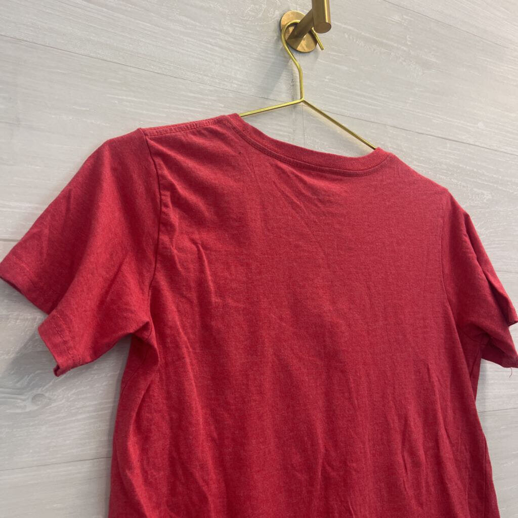 Mickey Mouse Red Short Sleeve Graphic Tee Extra Large