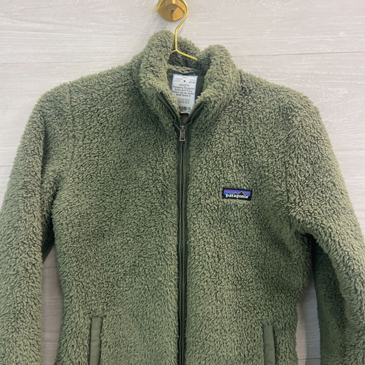 Patagonia Green Soft Fuzzy Fleece Zip Up Jacket Small