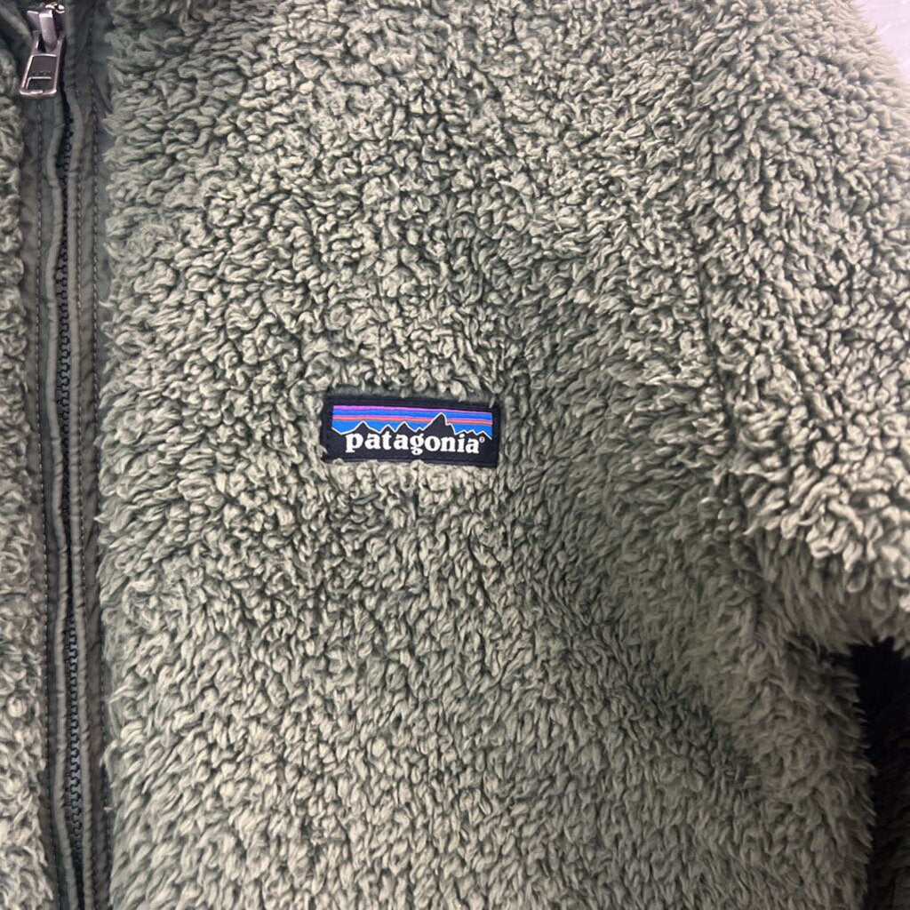 Patagonia Green Soft Fuzzy Fleece Zip Up Jacket Small