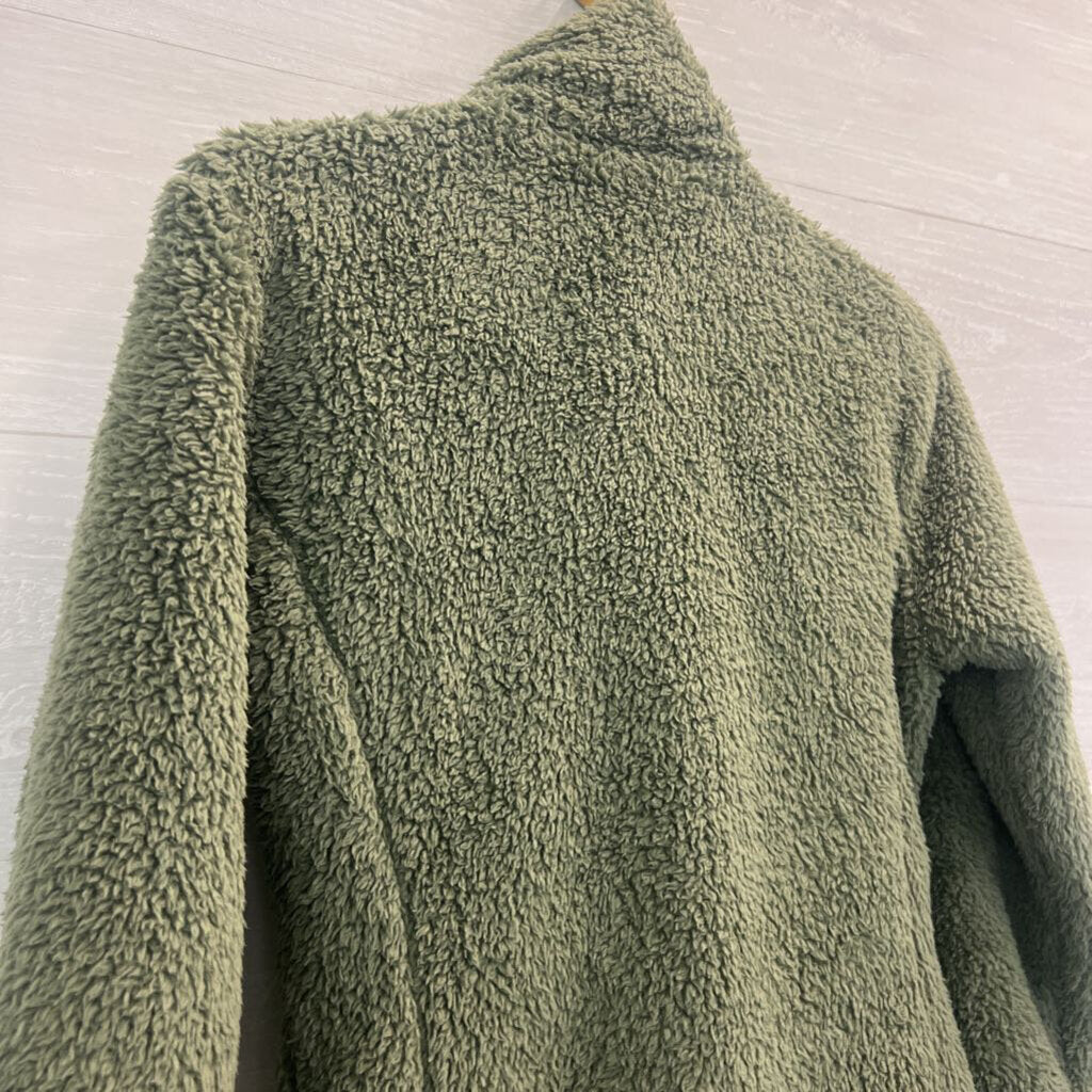 Patagonia Green Soft Fuzzy Fleece Zip Up Jacket Small