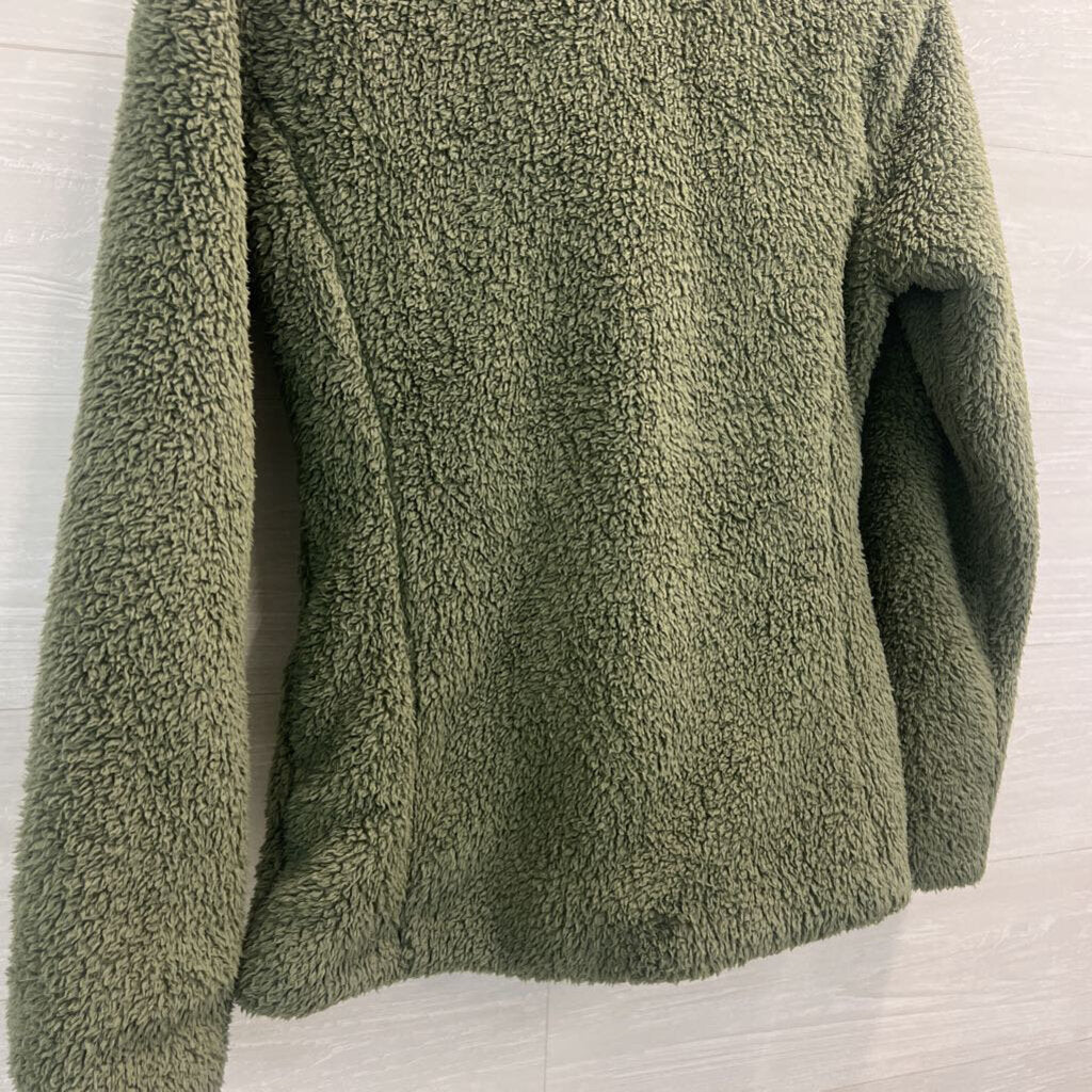 Patagonia Green Soft Fuzzy Fleece Zip Up Jacket Small