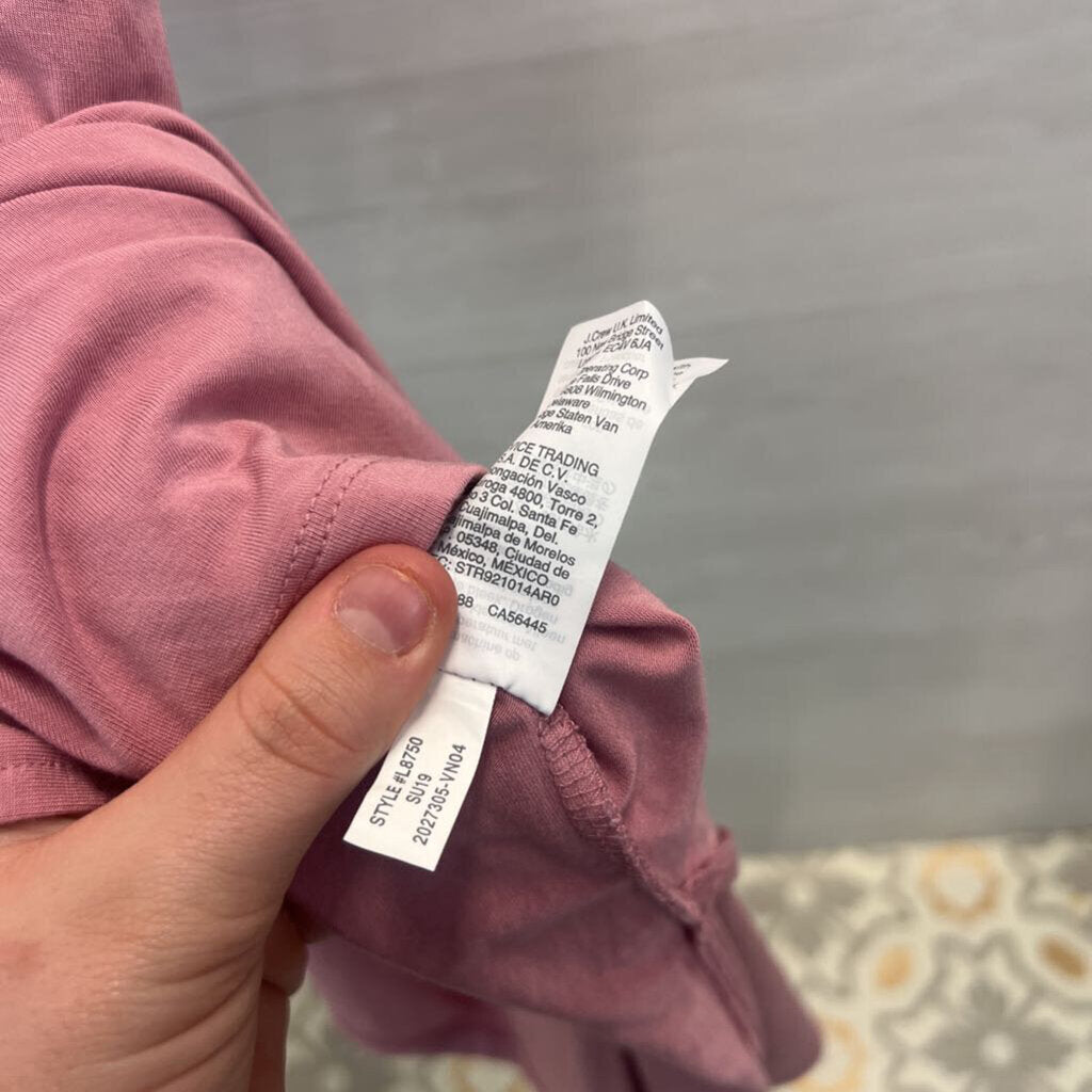 Madewell Pink Short Sleeve T Shirt Midi Dress Large