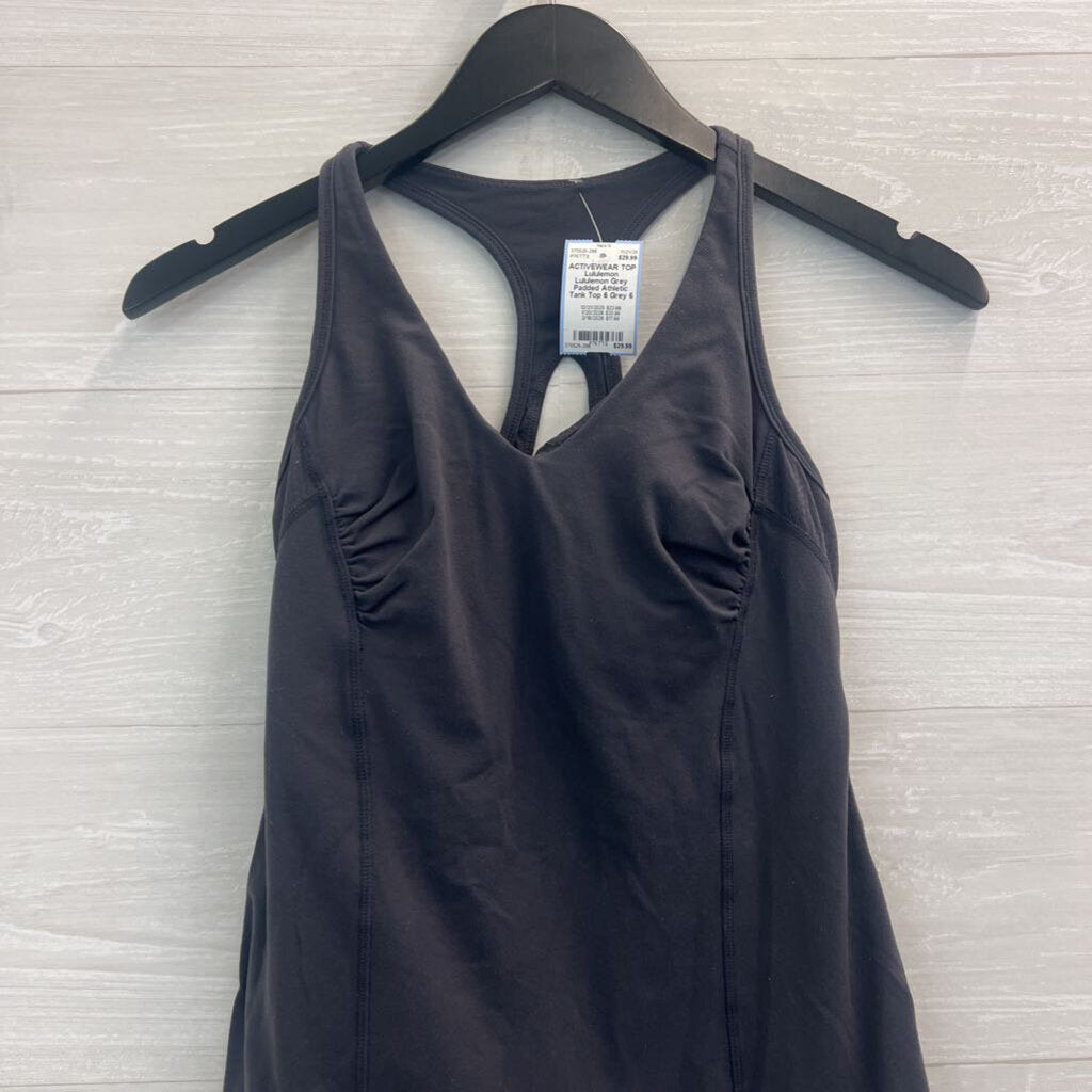 Lululemon Grey Padded Athletic Tank Top 6