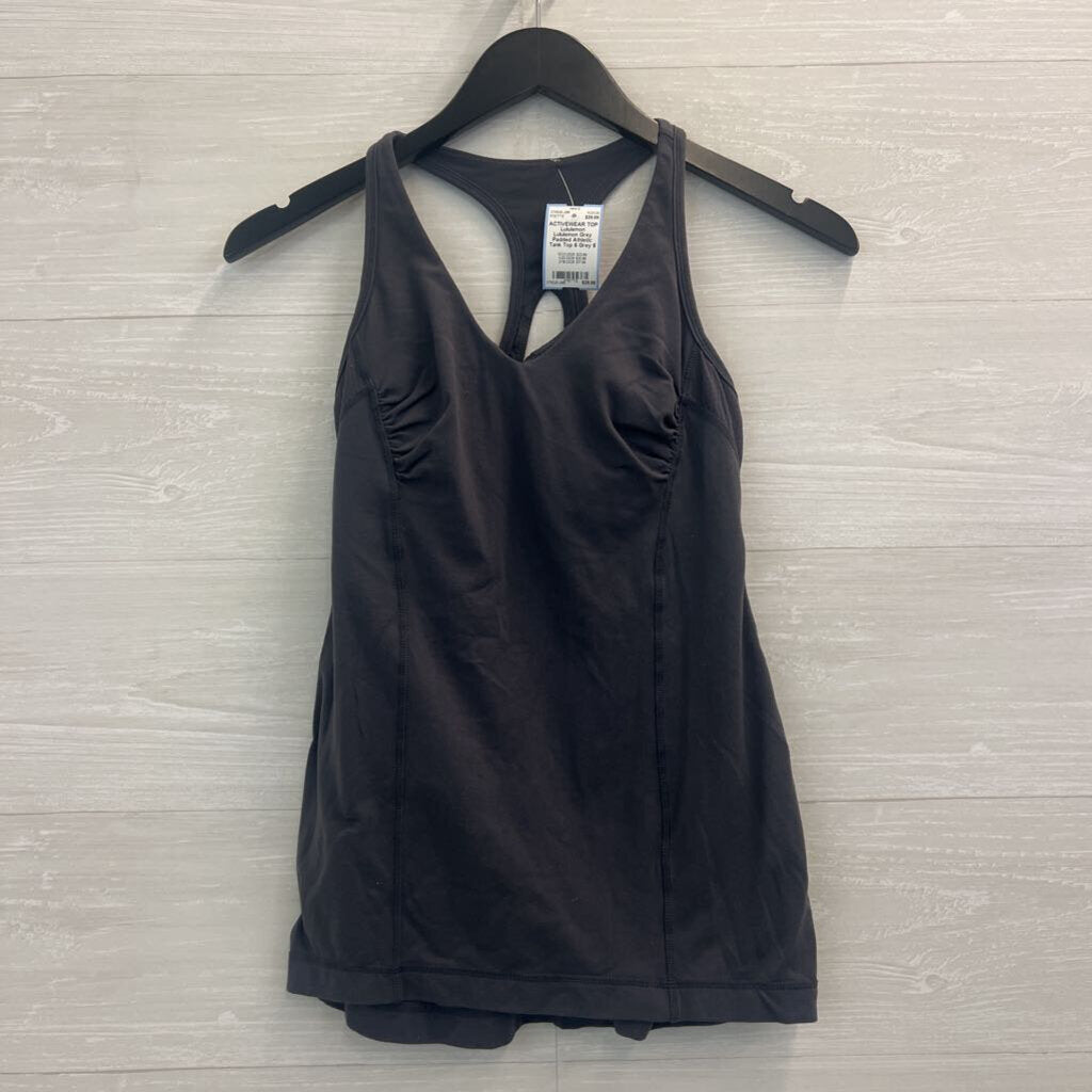 Lululemon Grey Padded Athletic Tank Top 6
