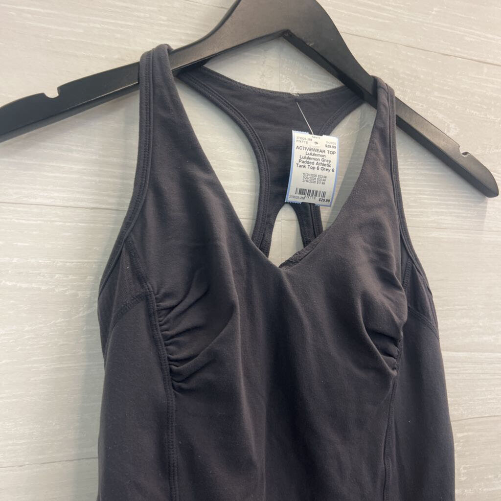 Lululemon Grey Padded Athletic Tank Top 6