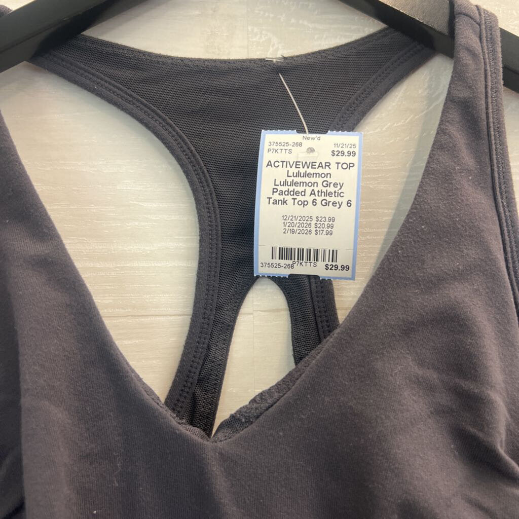 Lululemon Grey Padded Athletic Tank Top 6