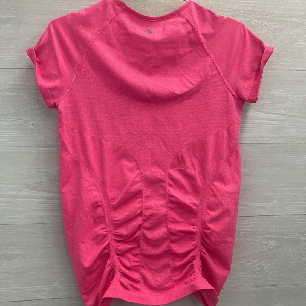 Athleta Pink Short Sleeve Athletic Top Large