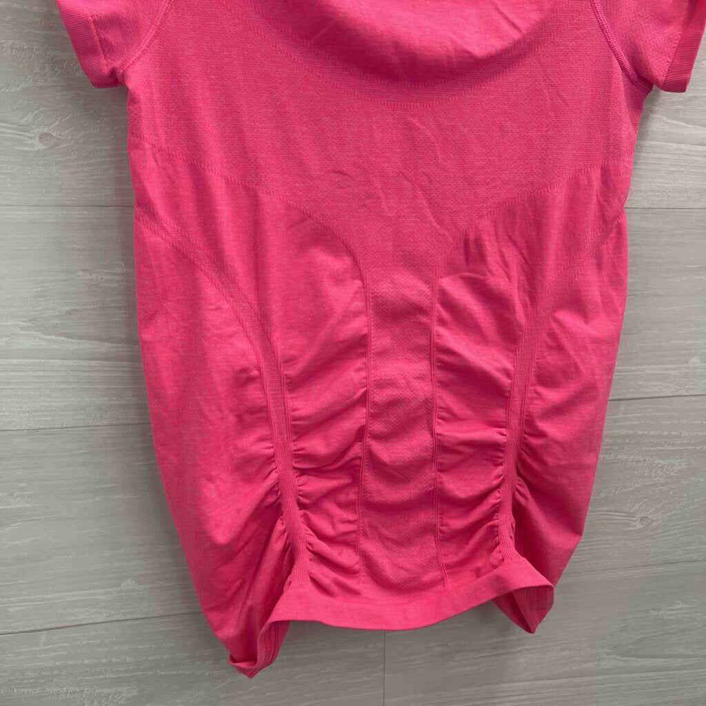 Athleta Pink Short Sleeve Athletic Top Large