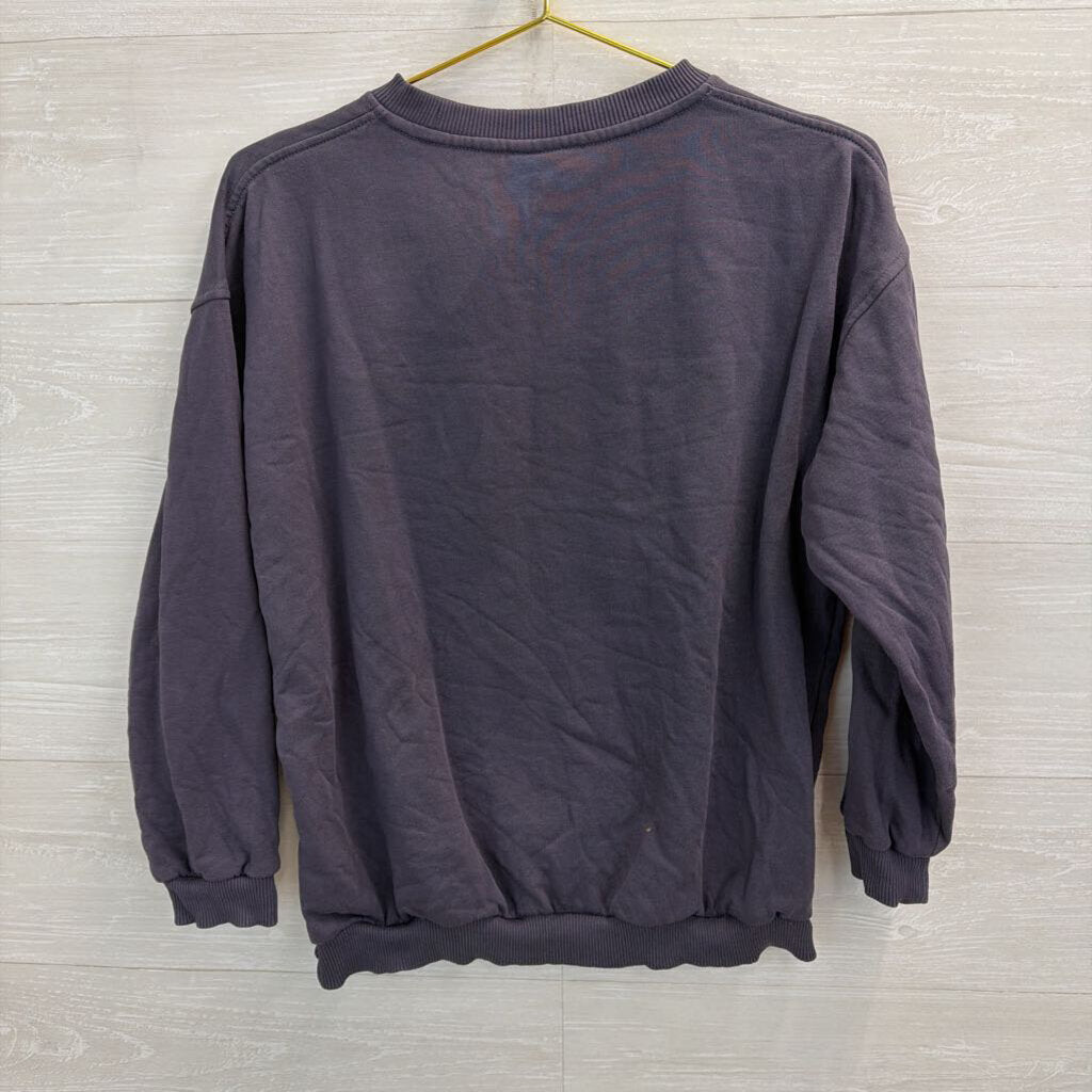 Nike Purple Long Sleeve Cropped Crewneck Pullover Large