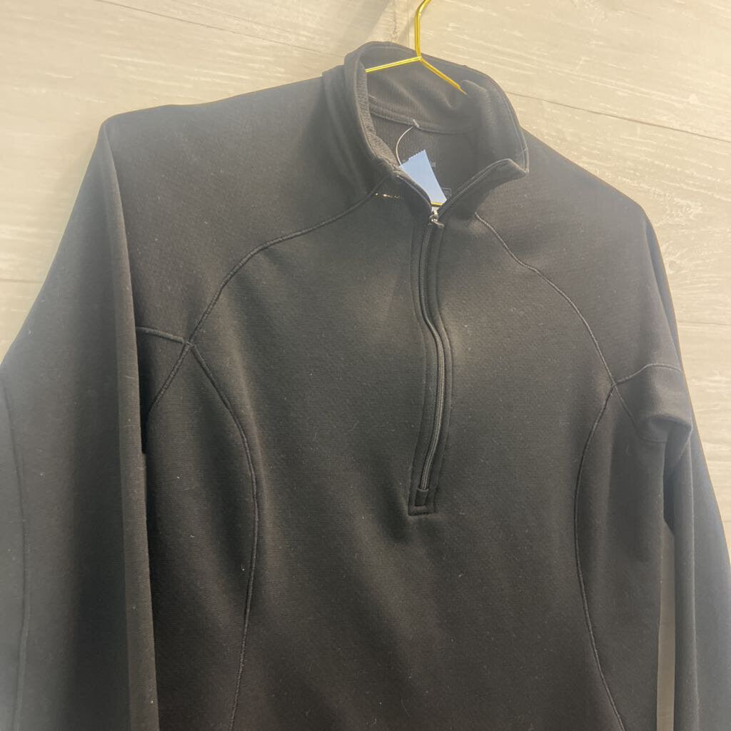 Patagonia Black Quarter Zip Long Sleeve Pullover Top Small