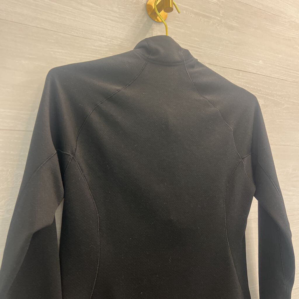 Patagonia Black Quarter Zip Long Sleeve Pullover Top Small