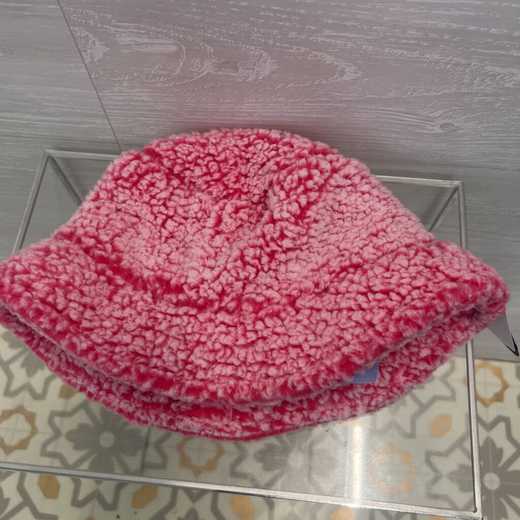 Turtle Fur Pink Fuzzy Fleece Bucket Hat One Size