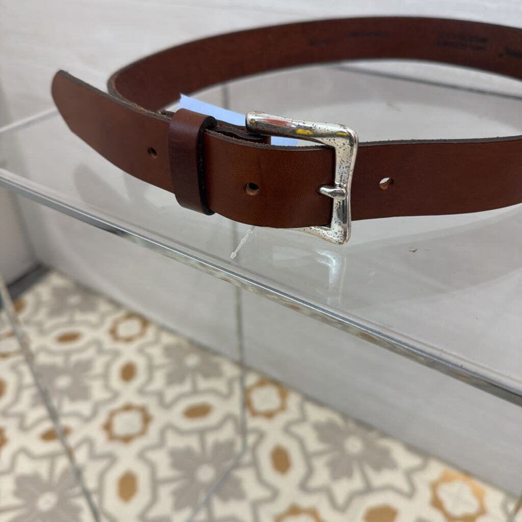 LL Bean Brown Leather Belt Medium
