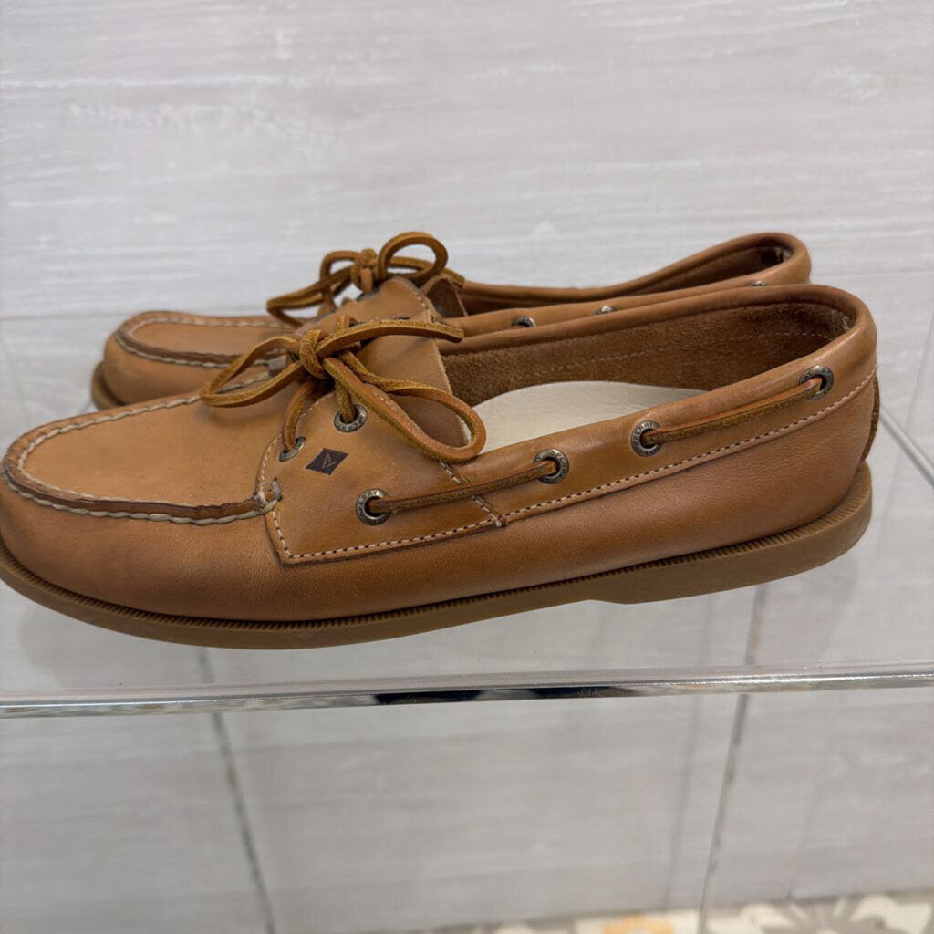 Sperry Brown Leather Authentic Original 2 Eye Boat Shoes 11