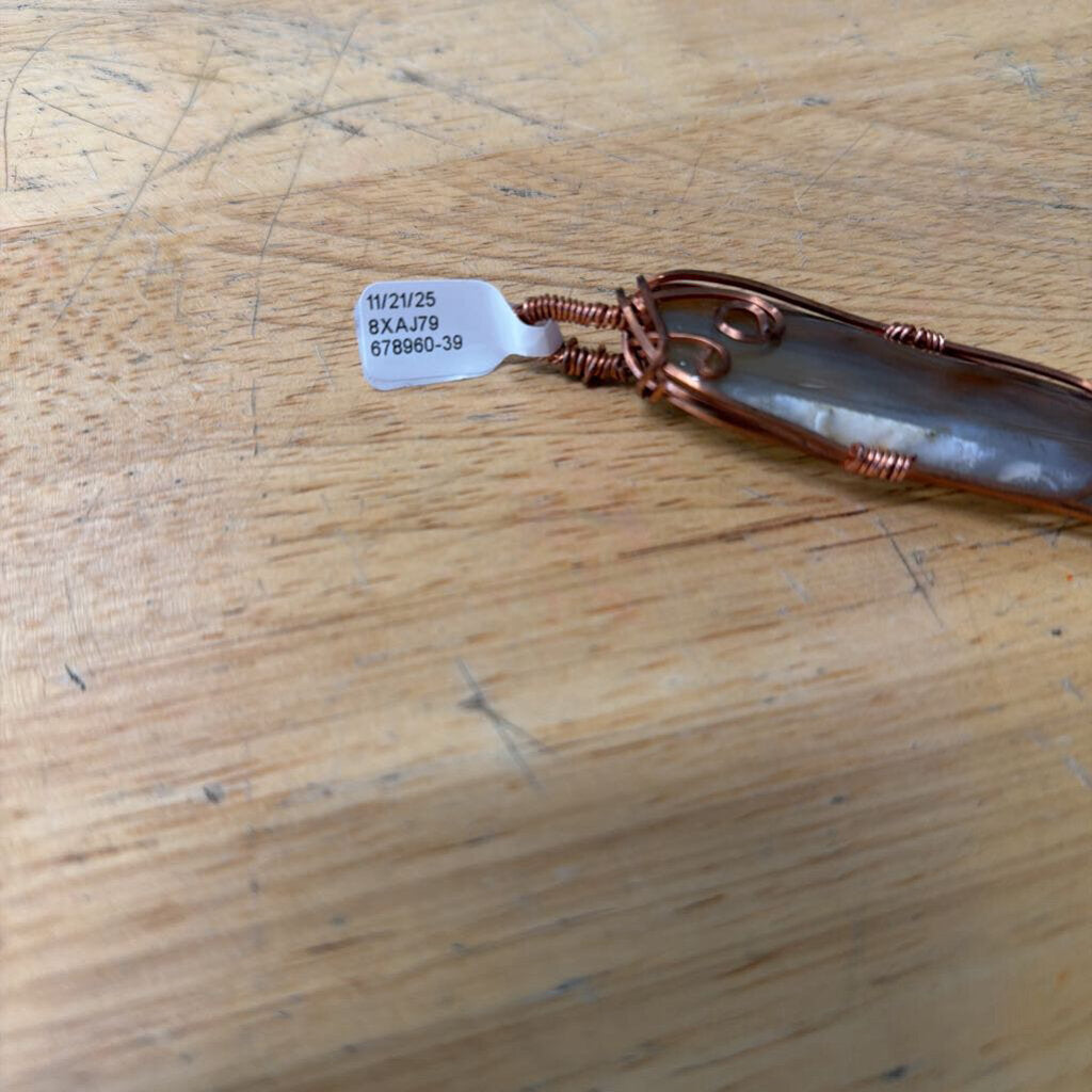 Copper/ Brown Large Stone Pendant