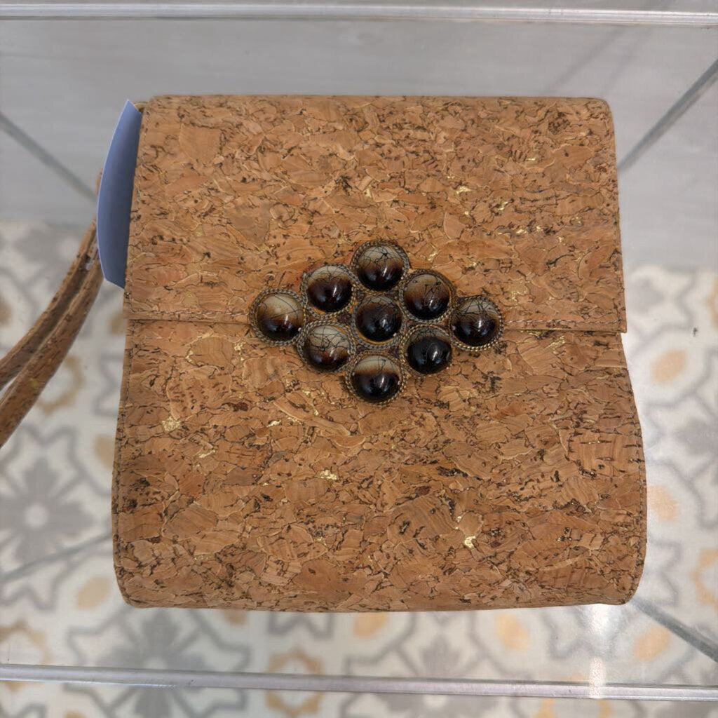 J Renee Cork Small Wristlet Purse