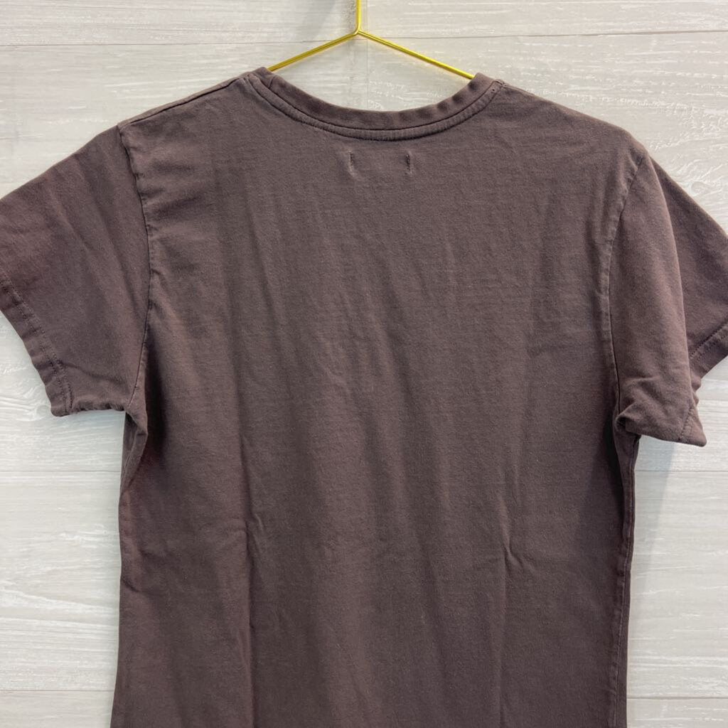 Pretty Little Thing Grey Embroidered Logo Short Sleeve Graphic Tee Small