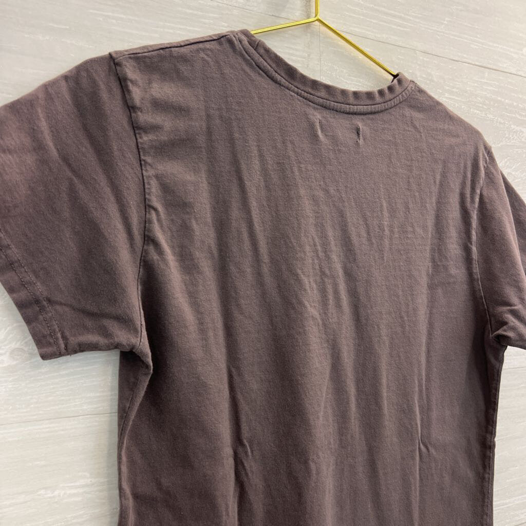 Pretty Little Thing Grey Embroidered Logo Short Sleeve Graphic Tee Small